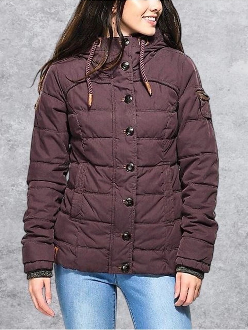 Naketano Breakfast Club Jacket in Aubergine Sz S
